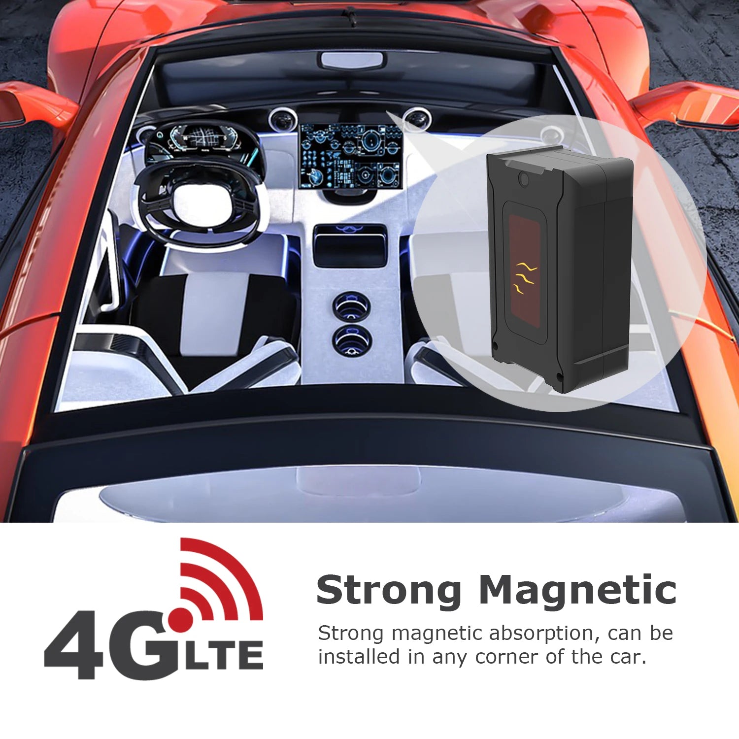 4G GPS Tracker – Real-Time Car Locator, Route Playback, Over-Speed Alarm (Subscription Required)