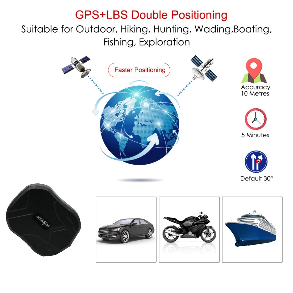 TKSTAR TK905 4G GPS Car Tracker – Magnetic, 5000mAh, Waterproof, App Tracking