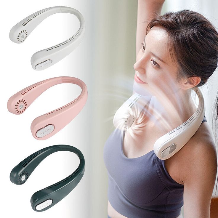 Neck Fan 8000mAh – Bladeless USB Mini Air Cooler LED Display