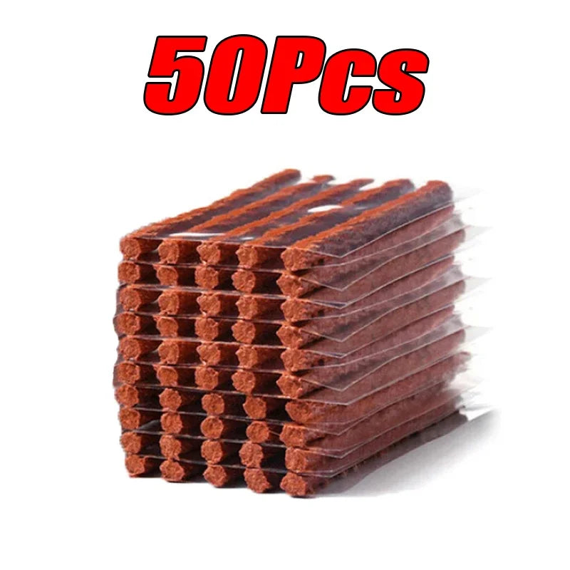 Car Tire Repair Kit (5–50 pcs) – Tubeless Plug Tool Set for Car/Motorcycle/Truck