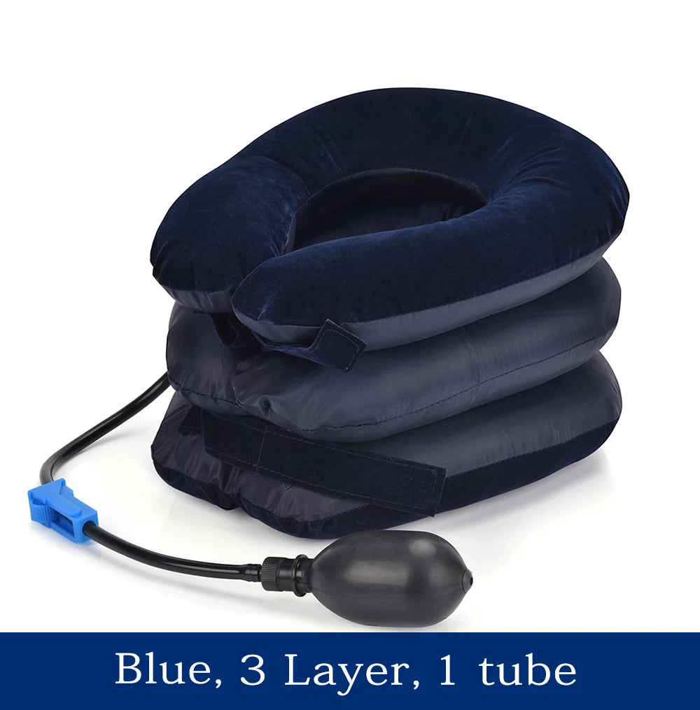 Inflatable 3-Layer Neck Brace for Pain Relief