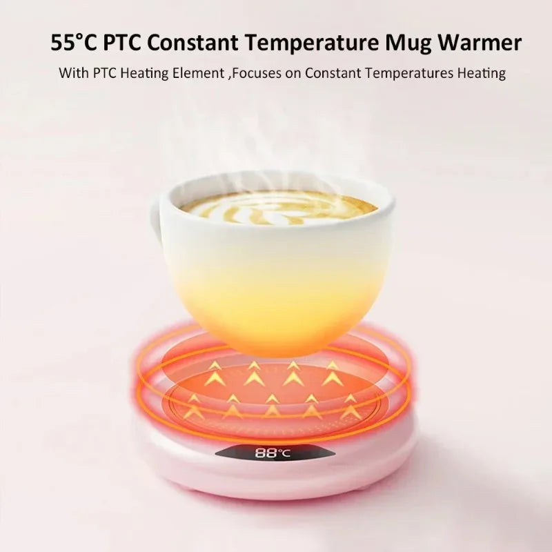 Smart Heated Mug Coaster with 3 Temperature Levels