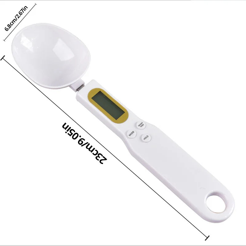 LCD Digital Measuring Spoon Scale – Adjustable Kitchen Weighing Spoon