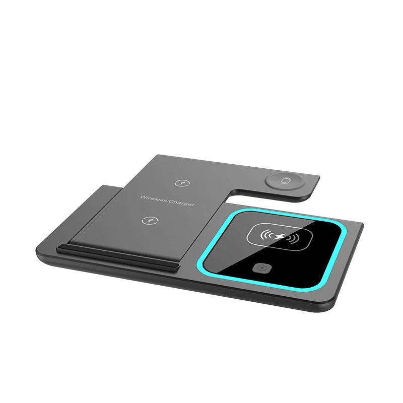 Foldable 3‑in‑1 Wireless Charger – Fast Charging Station for Apple Devices