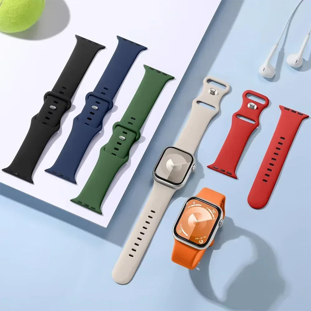 Apple Watch Sport Silicone Band (40–49mm, Series 11–Ultra)