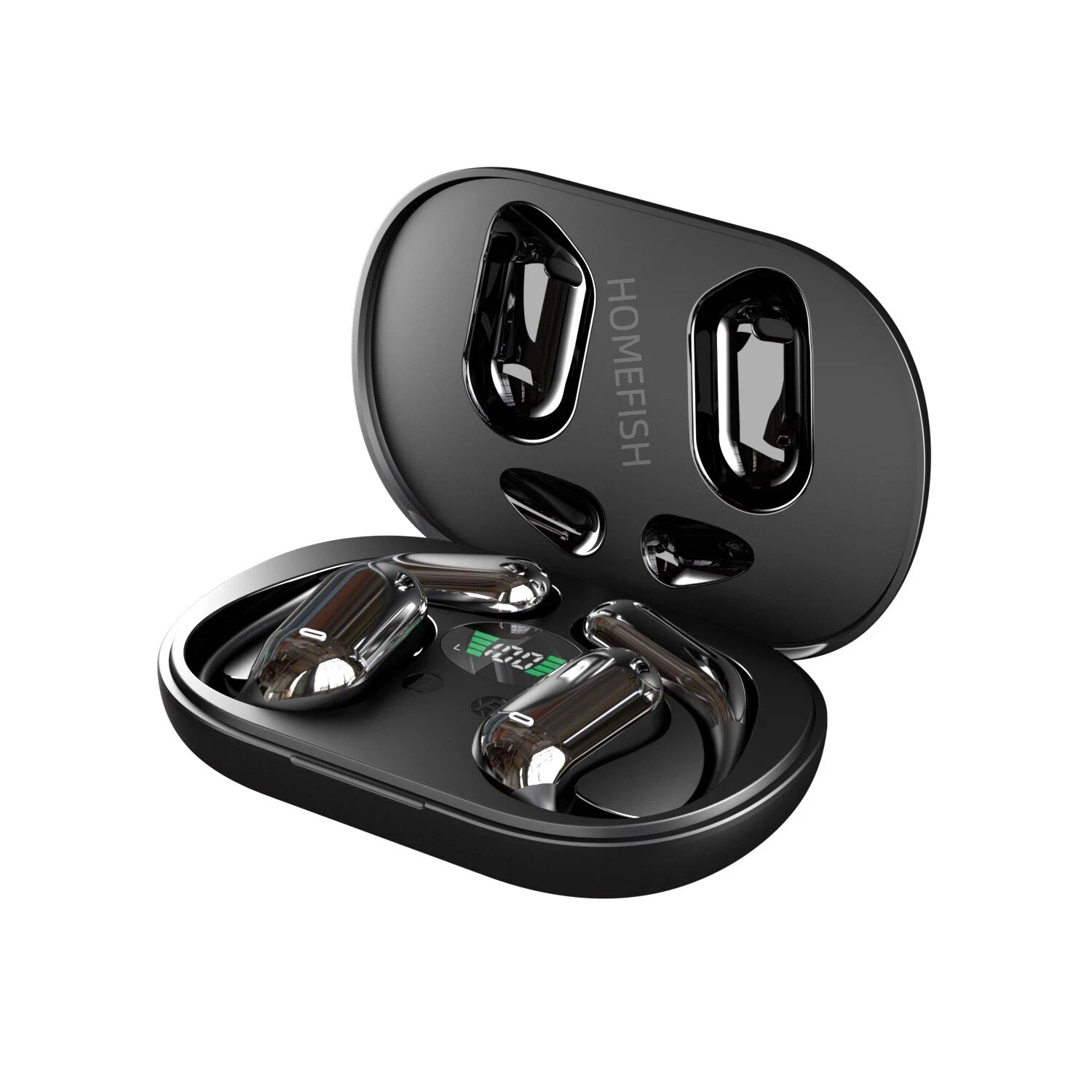 HOMEFISH Q16 3-in-1 AI Translator Earbuds 144 Languages Noise Cancelling Headset Instant Translator Smart Voice Real Time