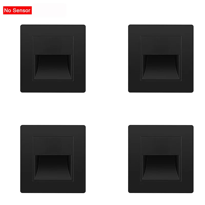 PIR Motion Sensor LED Night Light AC 110–240V for Wall & Staircase