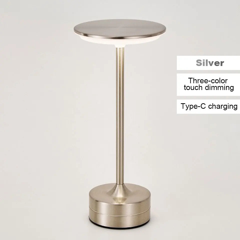 LED Touch Table Lamp – USB Rechargeable Portable Night Light