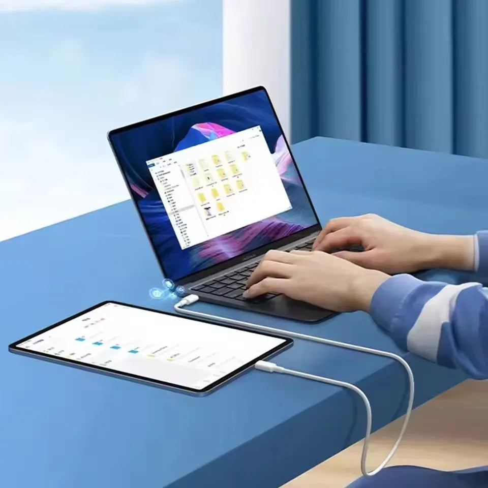 120W Super Fast Charging USB-C to USB-C Cable 10A – High-Speed Data & Charging for iPhone, Samsung & Xiaomi