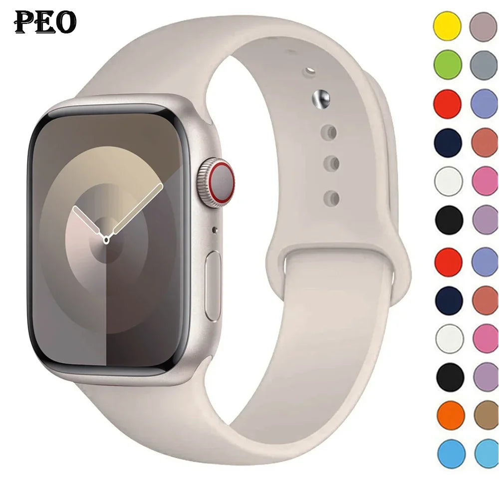Apple Watch Silicone Sport Band (38–49mm)