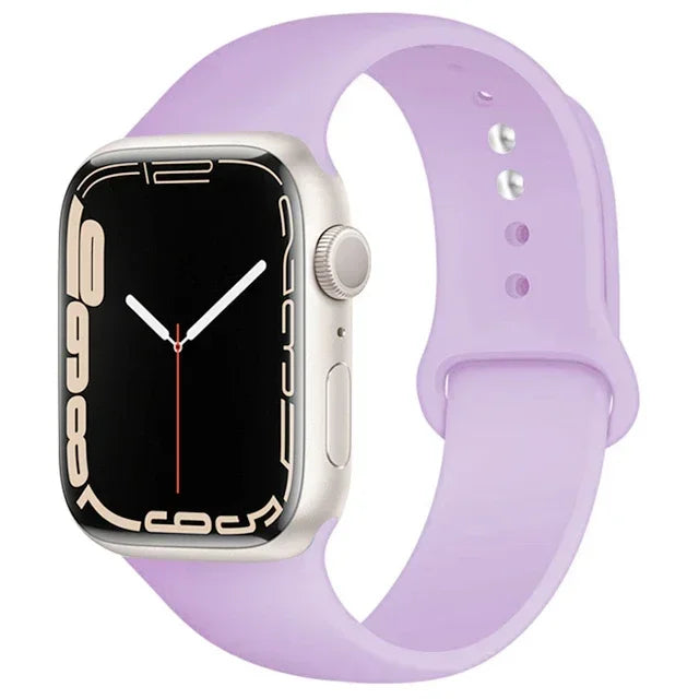 Apple Watch Silicone Sport Band (38–49mm, Series 11–Ultra3)
