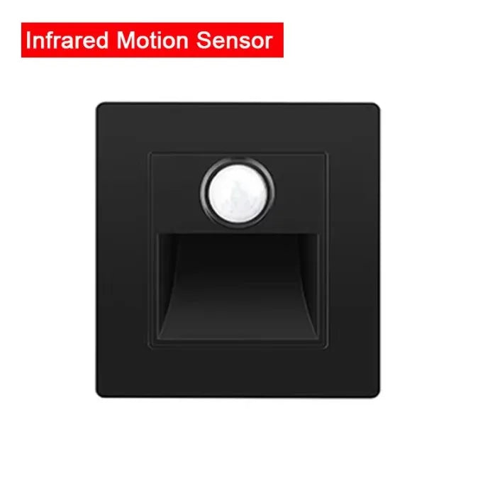 PIR Motion Sensor LED Night Light AC 110–240V for Wall & Staircase