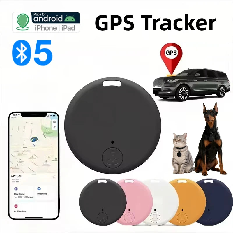 Mini GPS Tracker Bluetooth 5.0 – Anti-Lost Smart Finder for Pets, Kids, Bags & More (iOS & Android)
