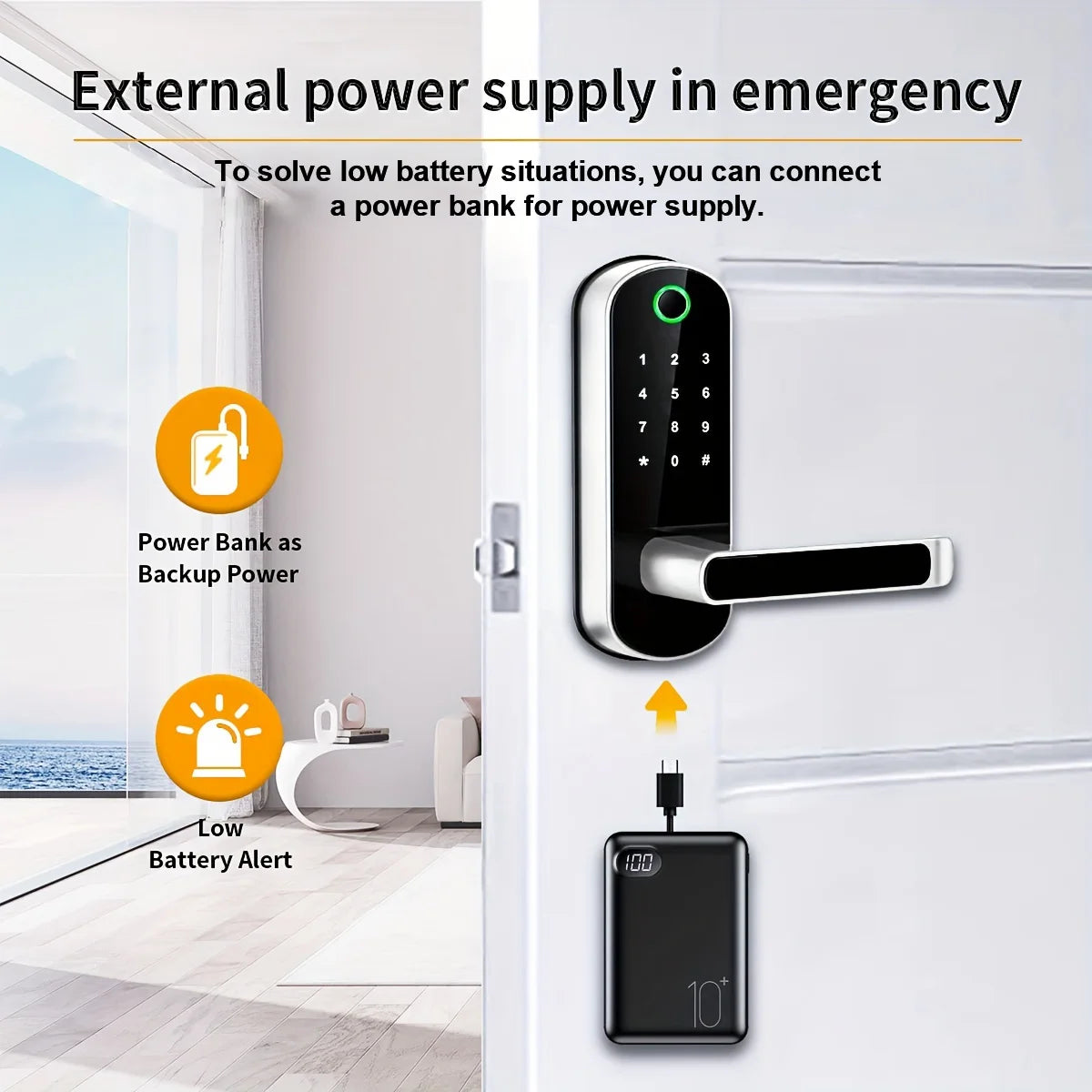 Keyless touchscreen keypad