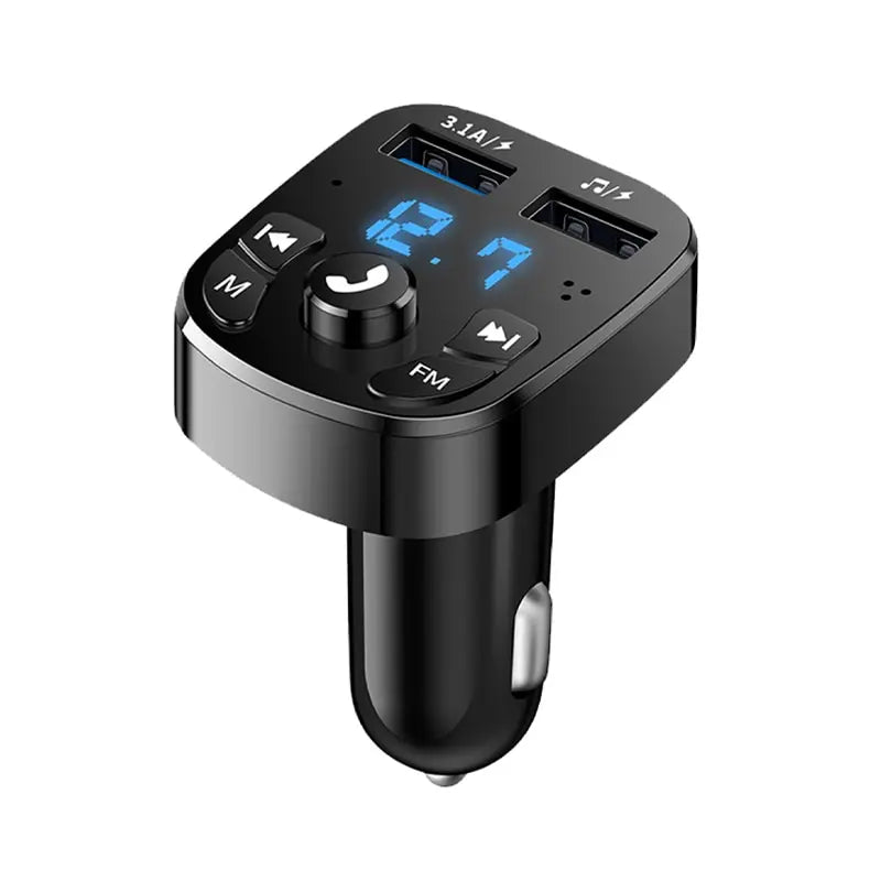 Car MP3 Player Bluetooth 5.0 FM Transmitter + Dual USB Charger