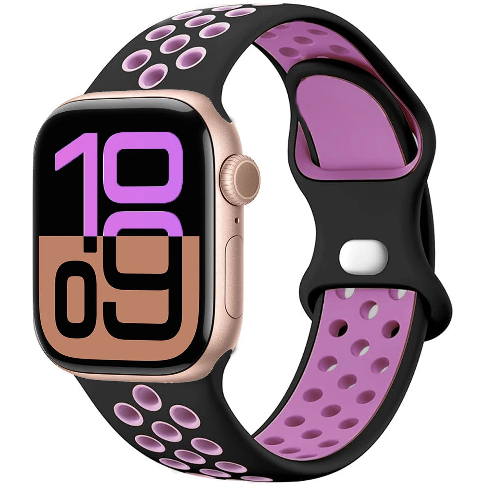Apple Watch Silicone Strap (40–49mm, All Series)