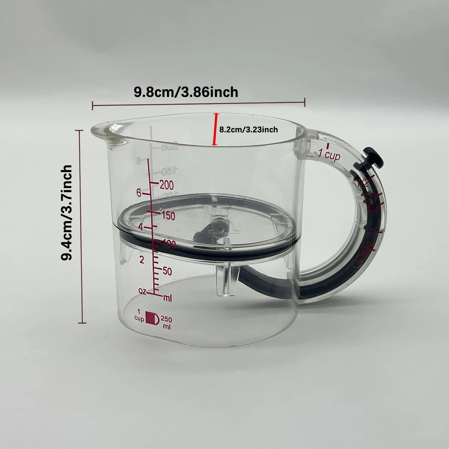 4-in-1 Adjustable Measuring Cup – Multi Kitchen Tool with Scraper Base