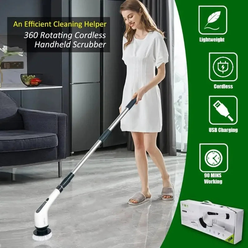 Multi-Function Electric Cleaning Brush for Home & Car