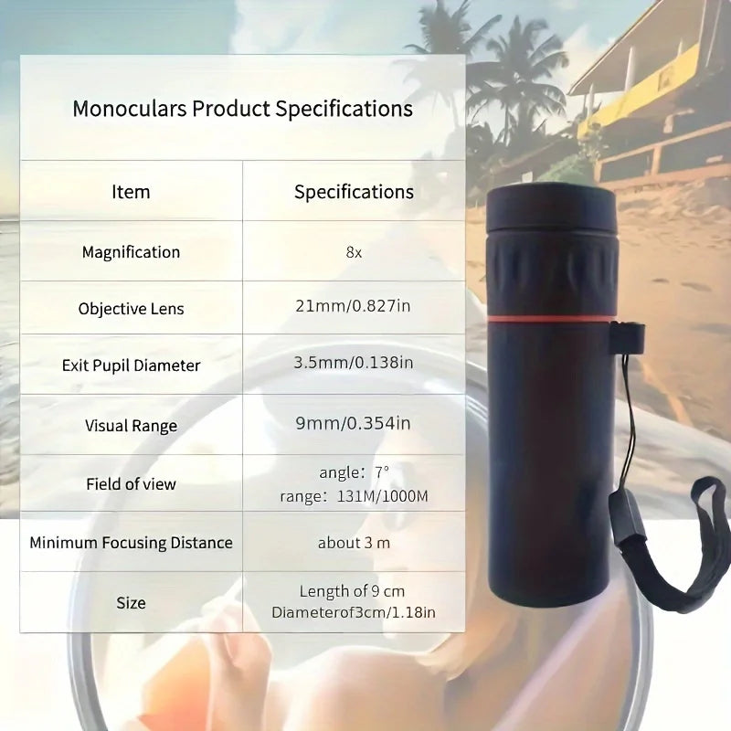 2000x25 HD Monocular Telescope