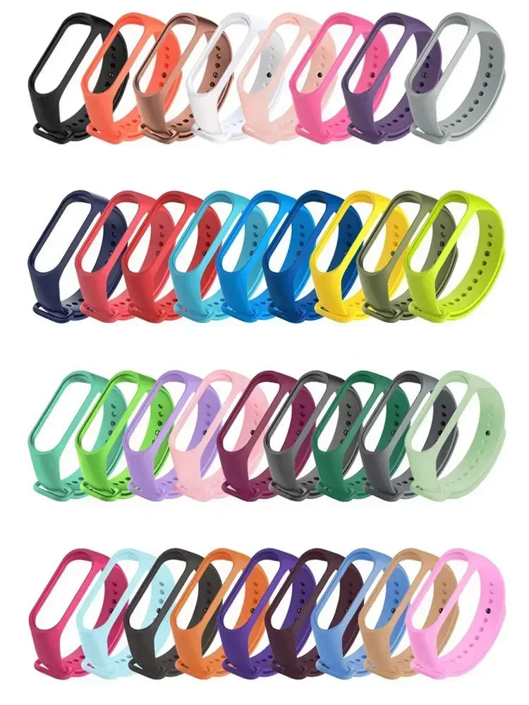 Silicone Watch Strap for Xiaomi Mi Band 3/4/5/6/7 – Replacement Wristband Accessory