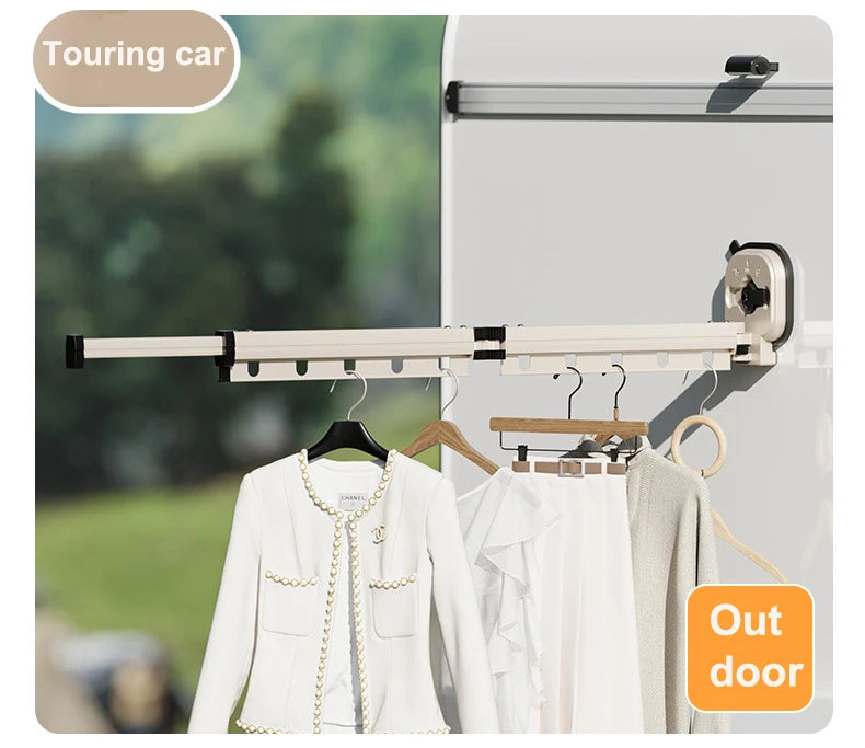 BEISHI Retractable Wall-Mount Drying Rack