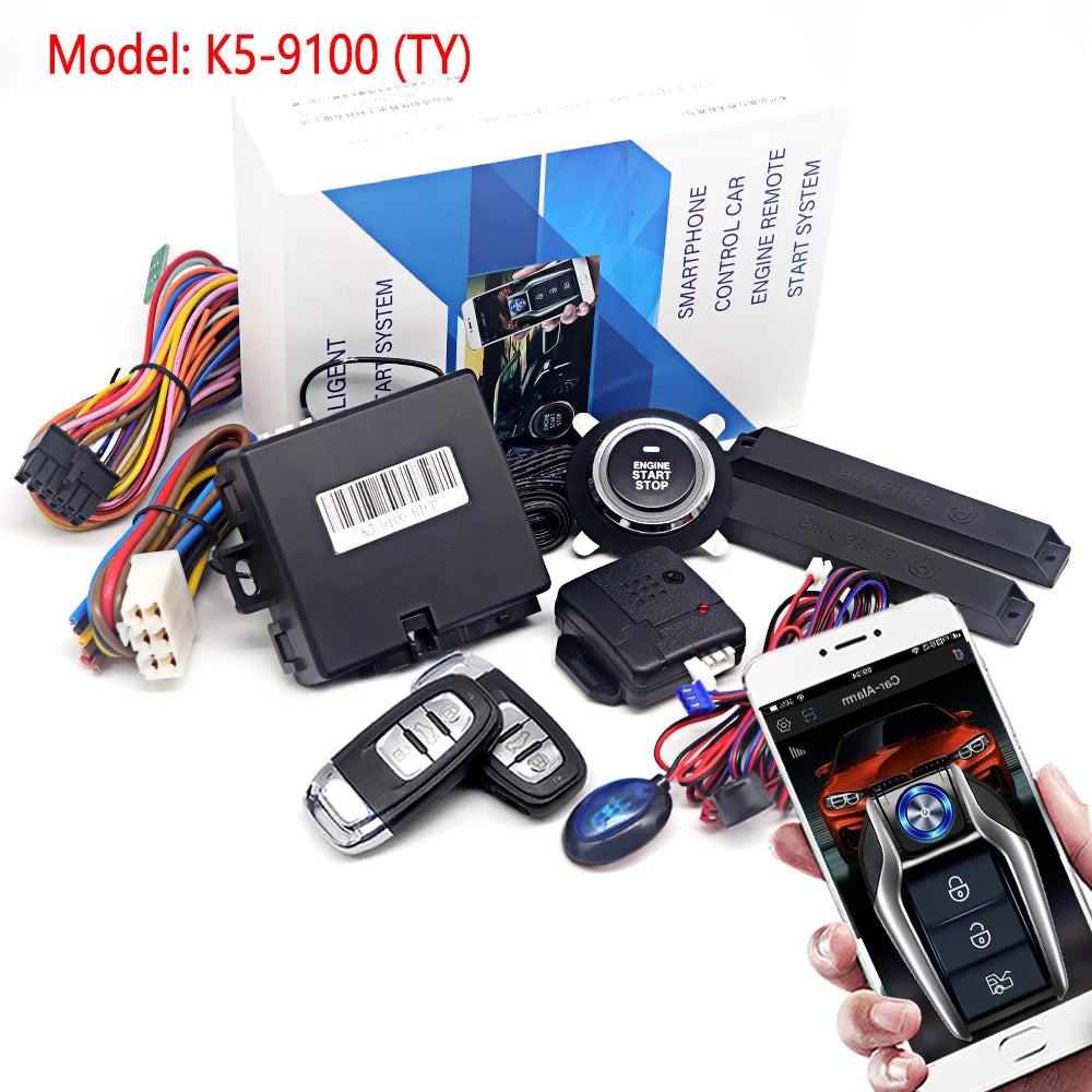 Smart Keyless Push Start & Remote Engine System 🚗