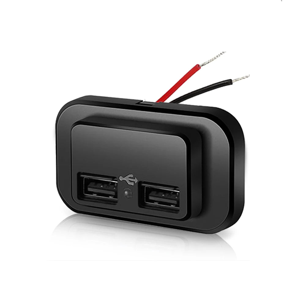 Dual USB Fast Car Charger (PD + QC3.0) med LED