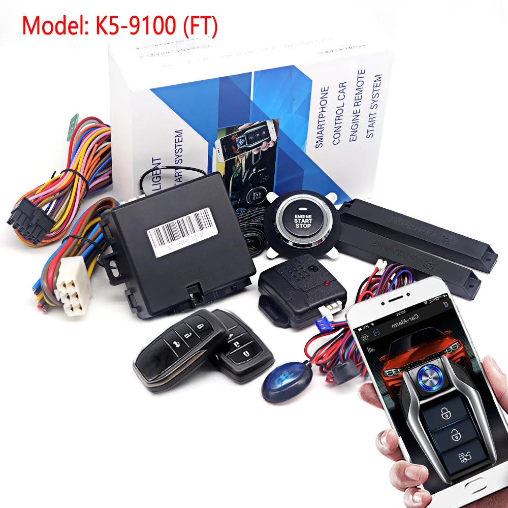Smart Keyless Push Start & Remote Engine System 🚗