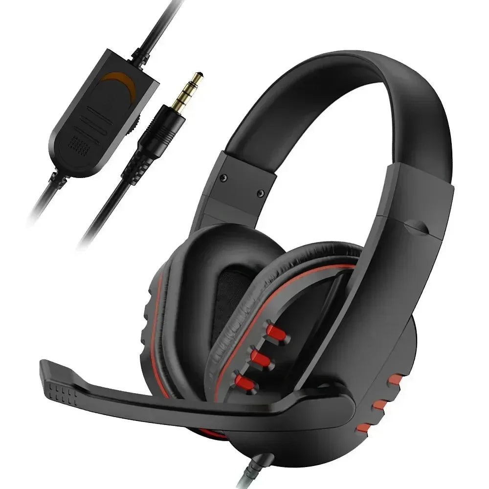 🎧 Pro Gaming Wired Headset 3.5mm – High-Quality Stereo Sound with Noise-Cancelling Microphone for PS4, PC & Console Gaming