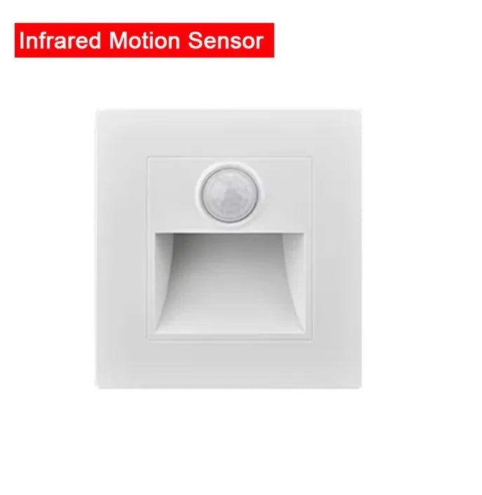 PIR Motion Sensor LED Night Light AC 110–240V for Wall & Staircase