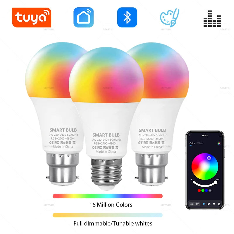 Tuya Smart RGB LED Bulb 15W/18W