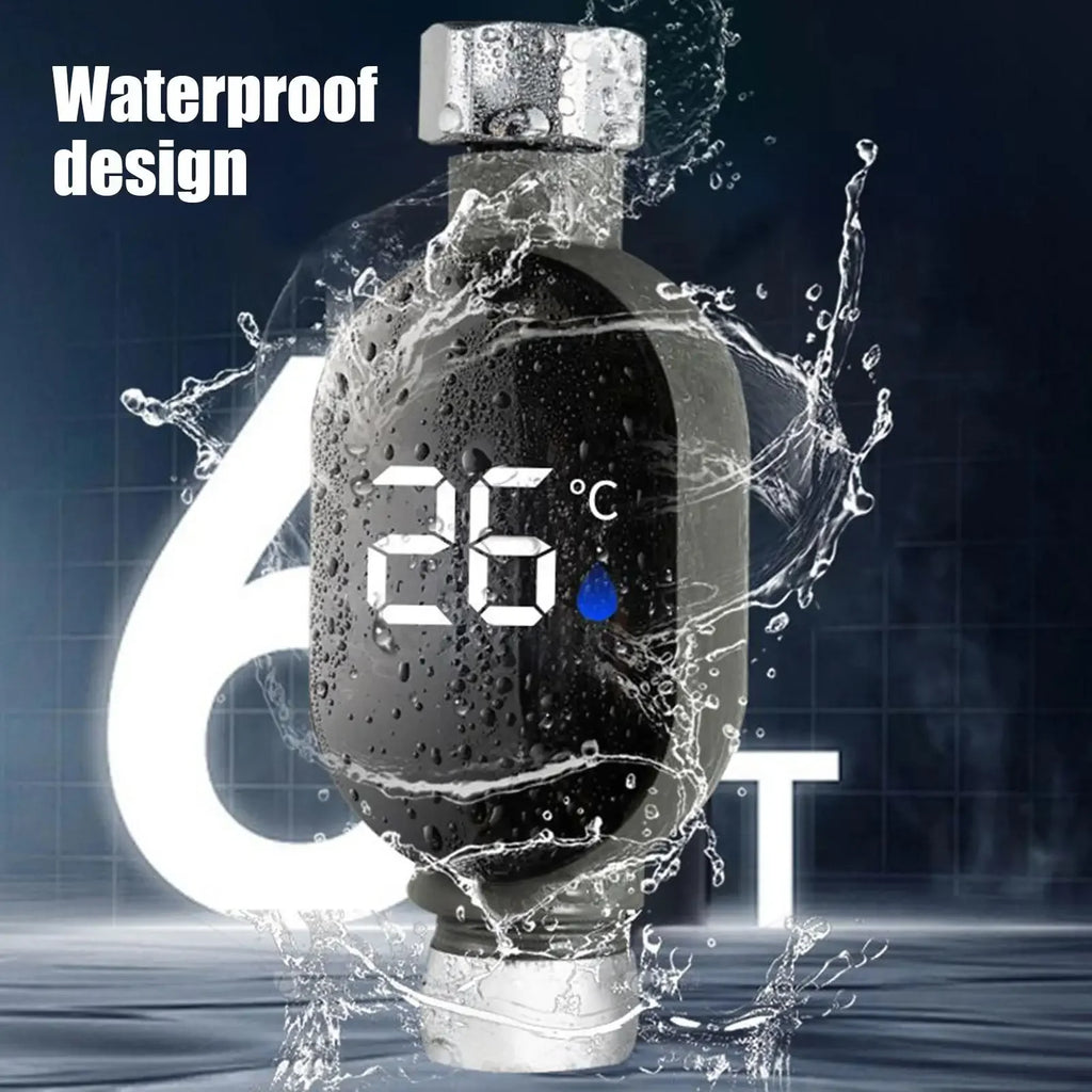 LED Digital Shower Temperature Gauge – Waterproof & Safe