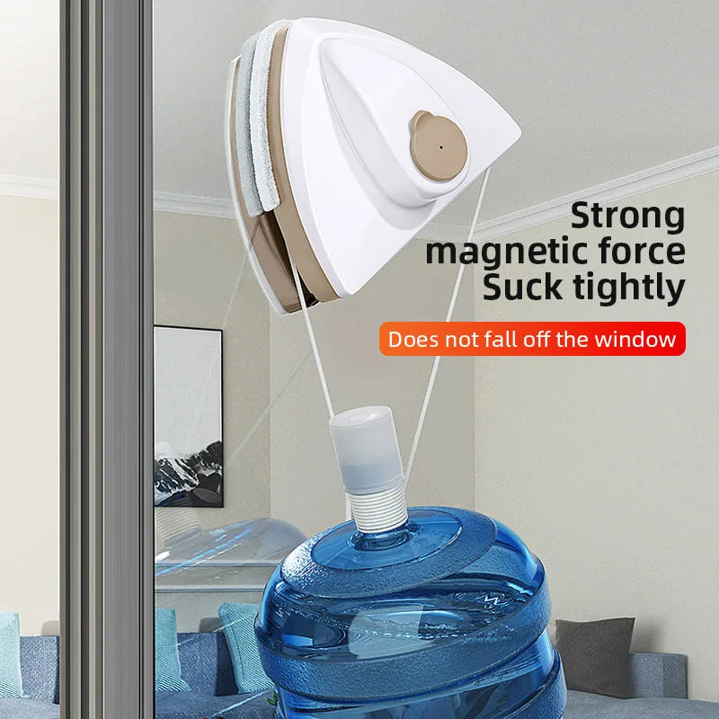 Magnetic Double-Layer Glass Window Cleaner – Home Use