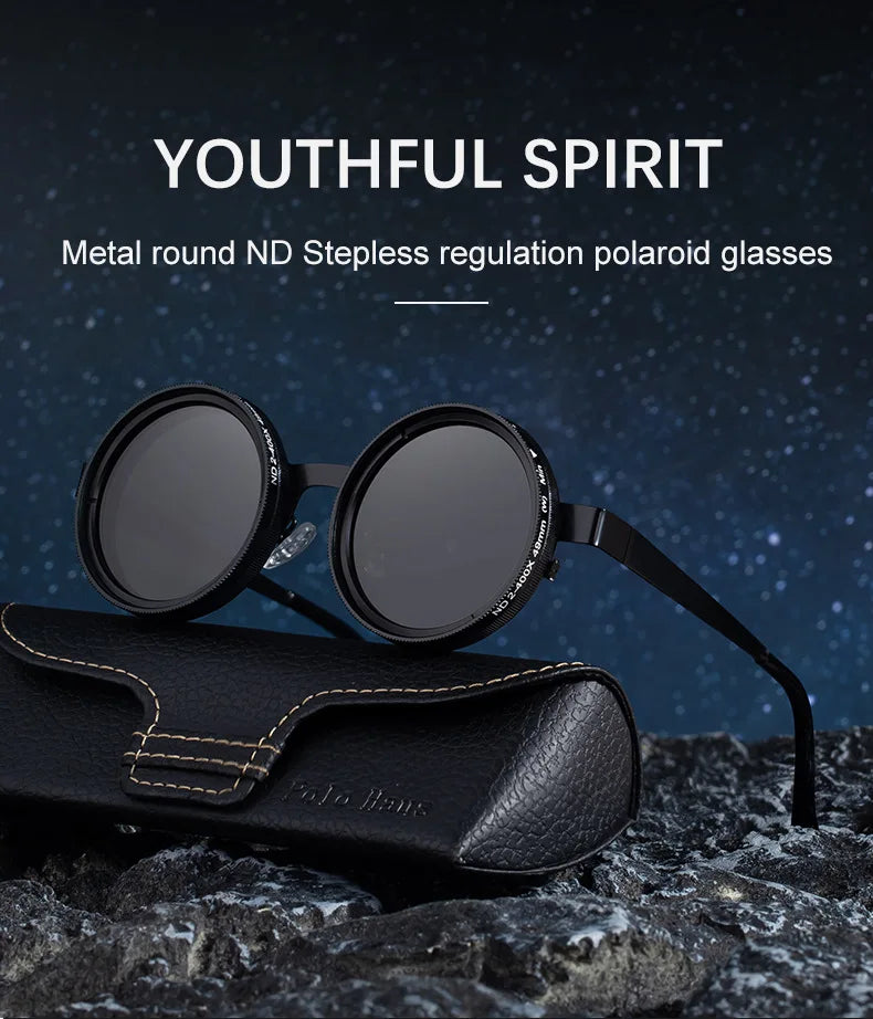ND Polarized Sunglasses Adjustable Brightness
