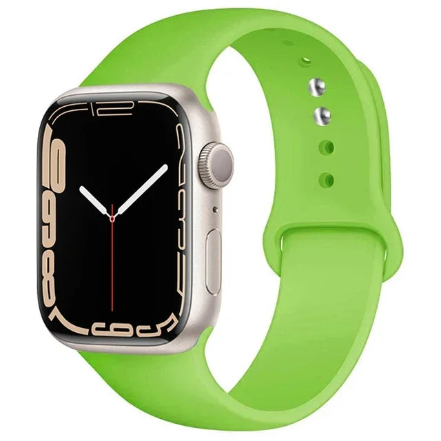 Apple Watch Silicone Sport Band (38–49mm, Series 11–Ultra3)