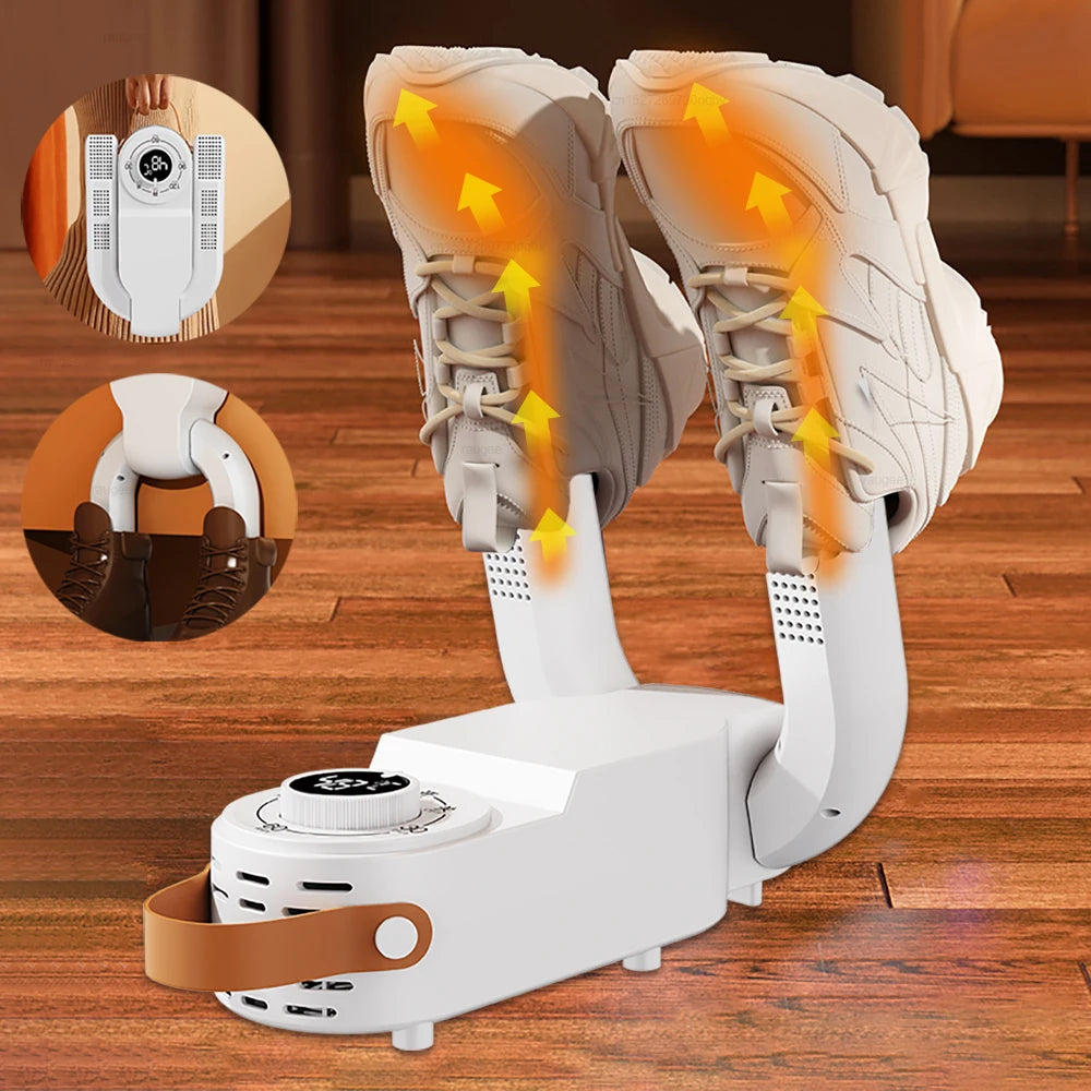 Portable Foldable Electric Shoe & Boot Dryer – 220V for Sneakers & Slippers