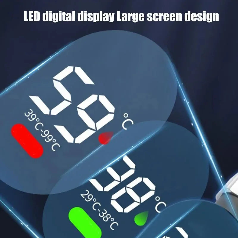 LED Digital Shower Temperature Gauge – Waterproof & Safe
