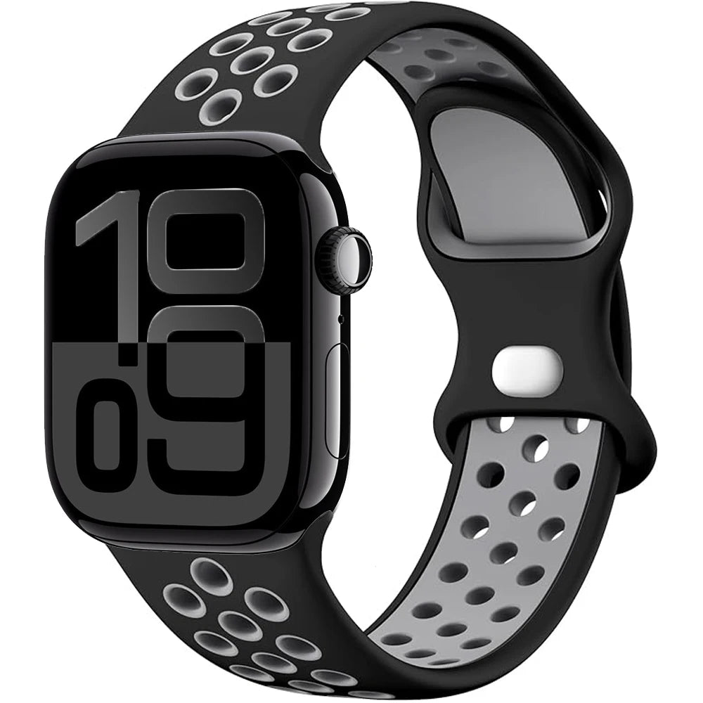 Apple Watch Silicone Strap (40–49mm, All Series)