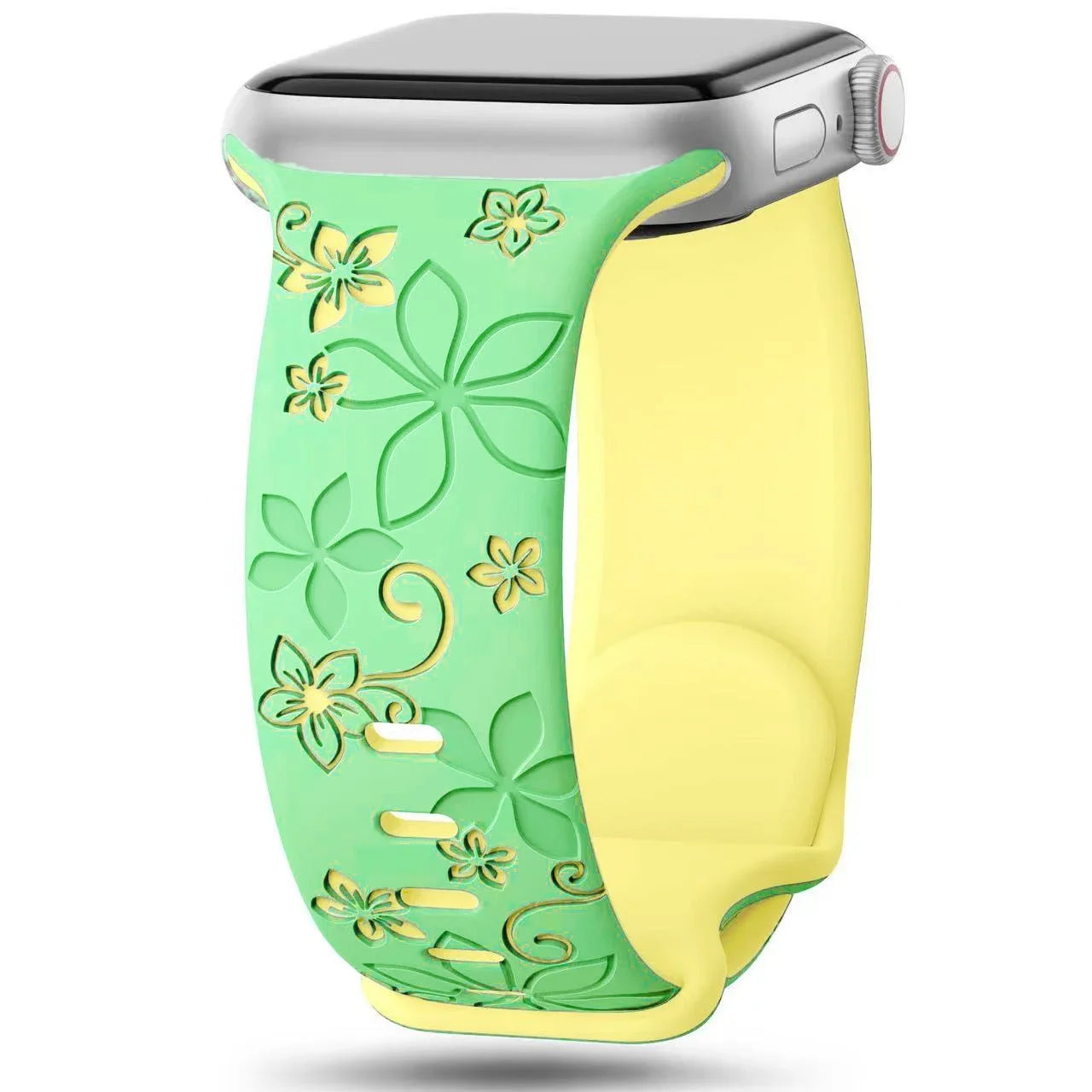 Apple Watch Engraved Silicone Band (40–49mm)