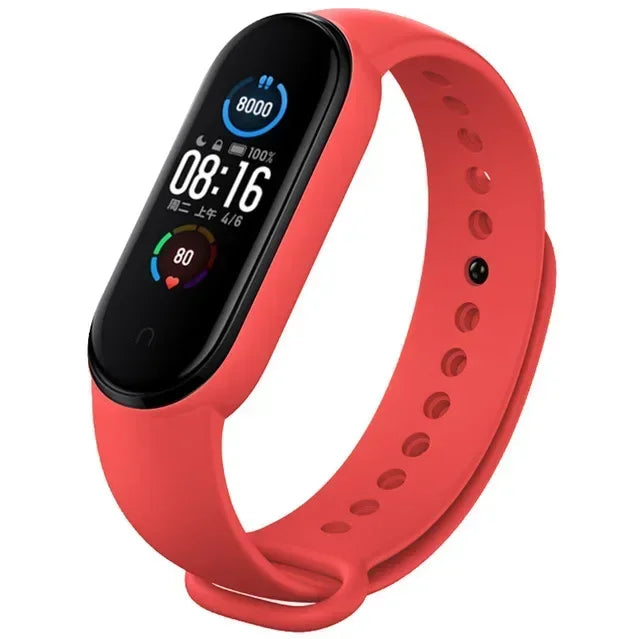 Silicone Watch Strap for Xiaomi Mi Band 3/4/5/6/7 – Replacement Wristband Accessory