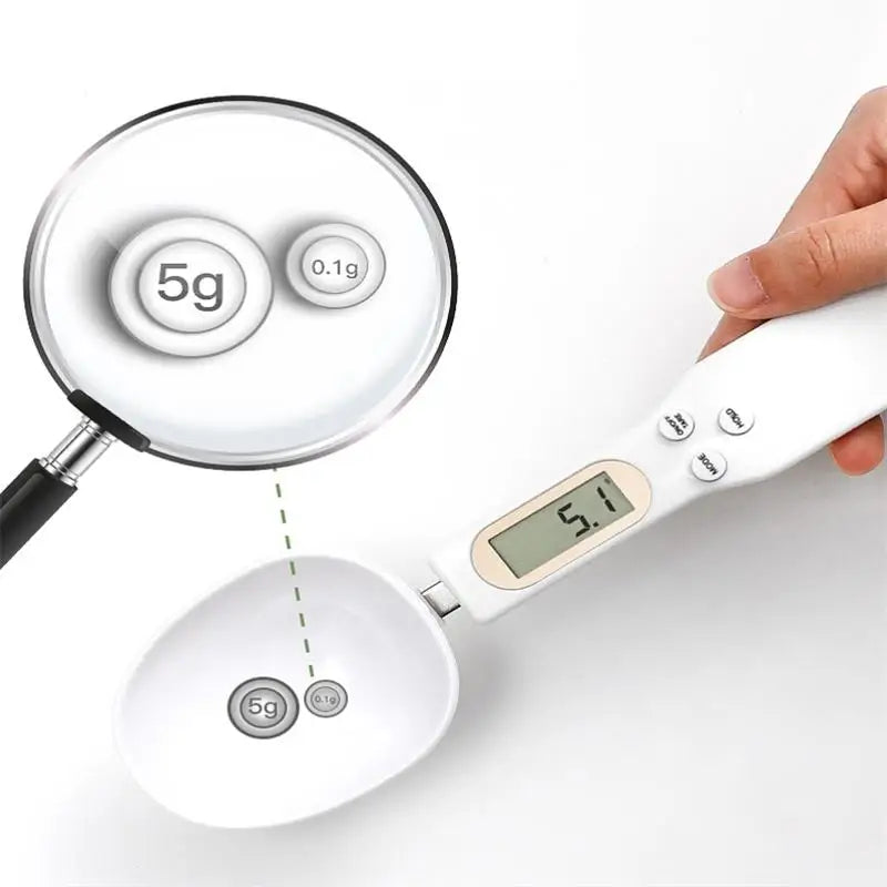 LCD Digital Measuring Spoon Scale – Adjustable Kitchen Weighing Spoon