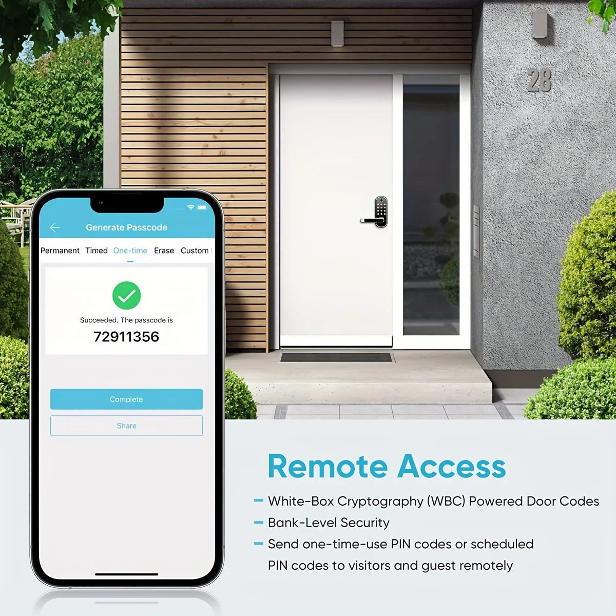 Keyless touchscreen keypad