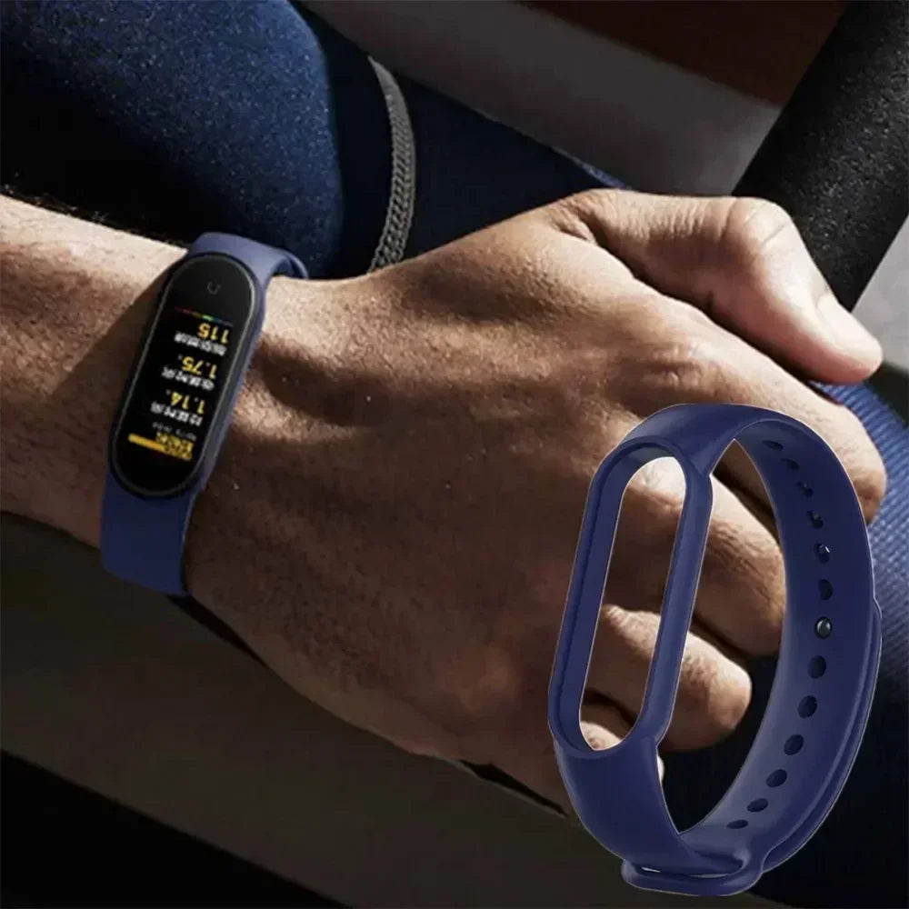 Silicone Watch Strap for Xiaomi Mi Band 3/4/5/6/7 – Replacement Wristband Accessory