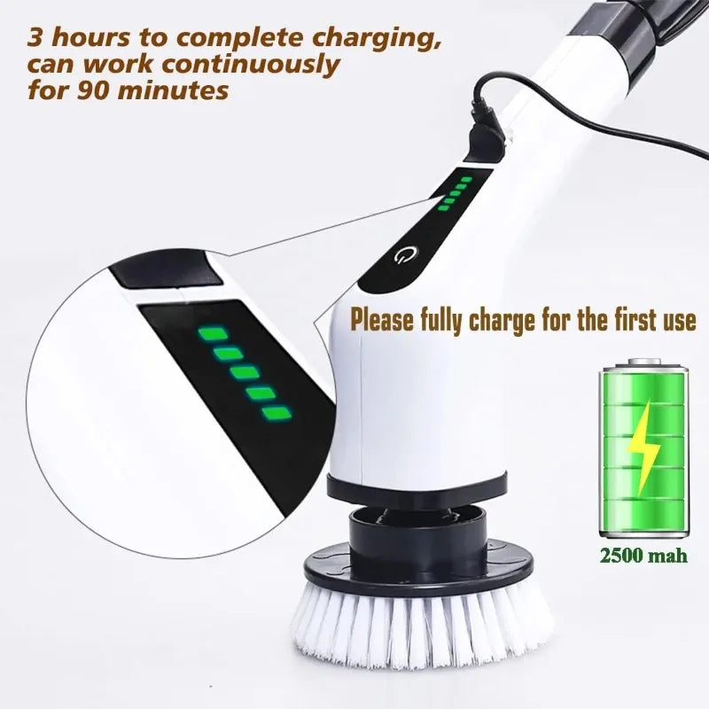 Multi-Function Electric Cleaning Brush for Home & Car