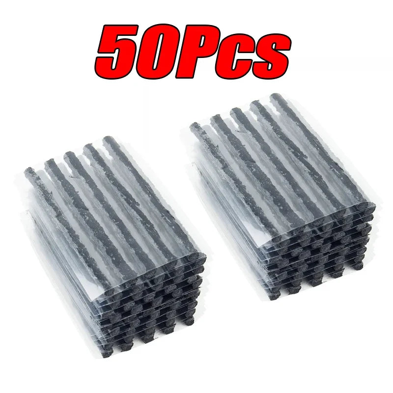 Car Tire Repair Kit (5–50 pcs) – Tubeless Plug Tool Set for Car/Motorcycle/Truck