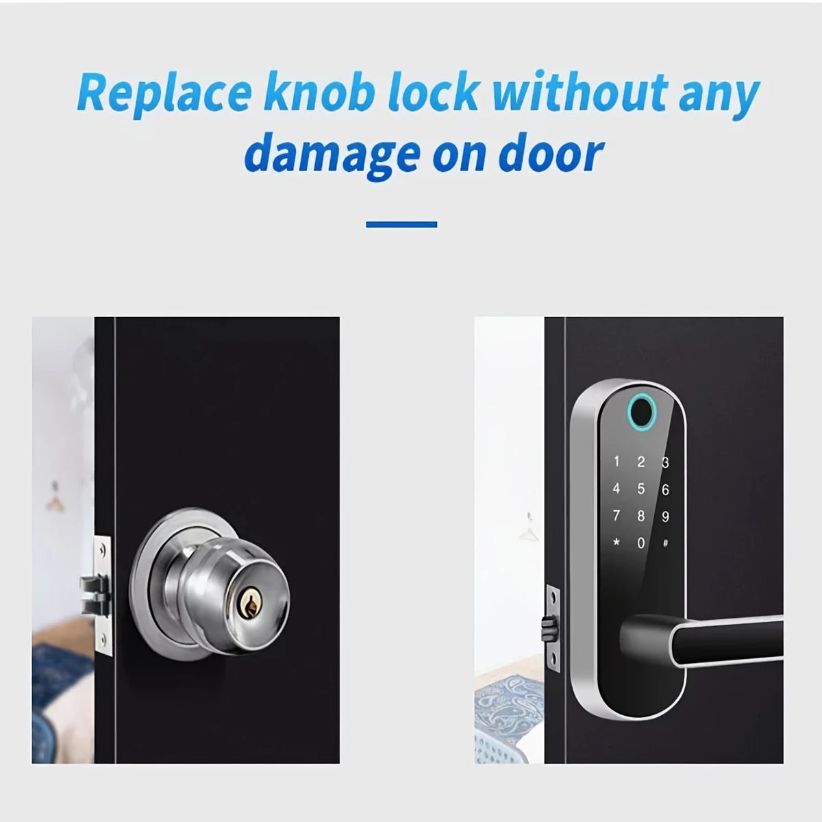 Keyless touchscreen keypad