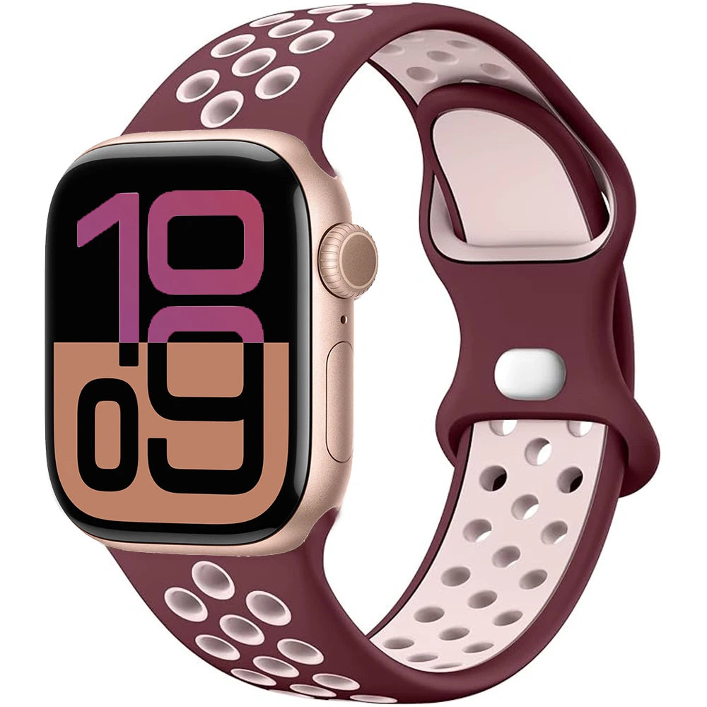 Apple Watch Silicone Strap (40–49mm, All Series)