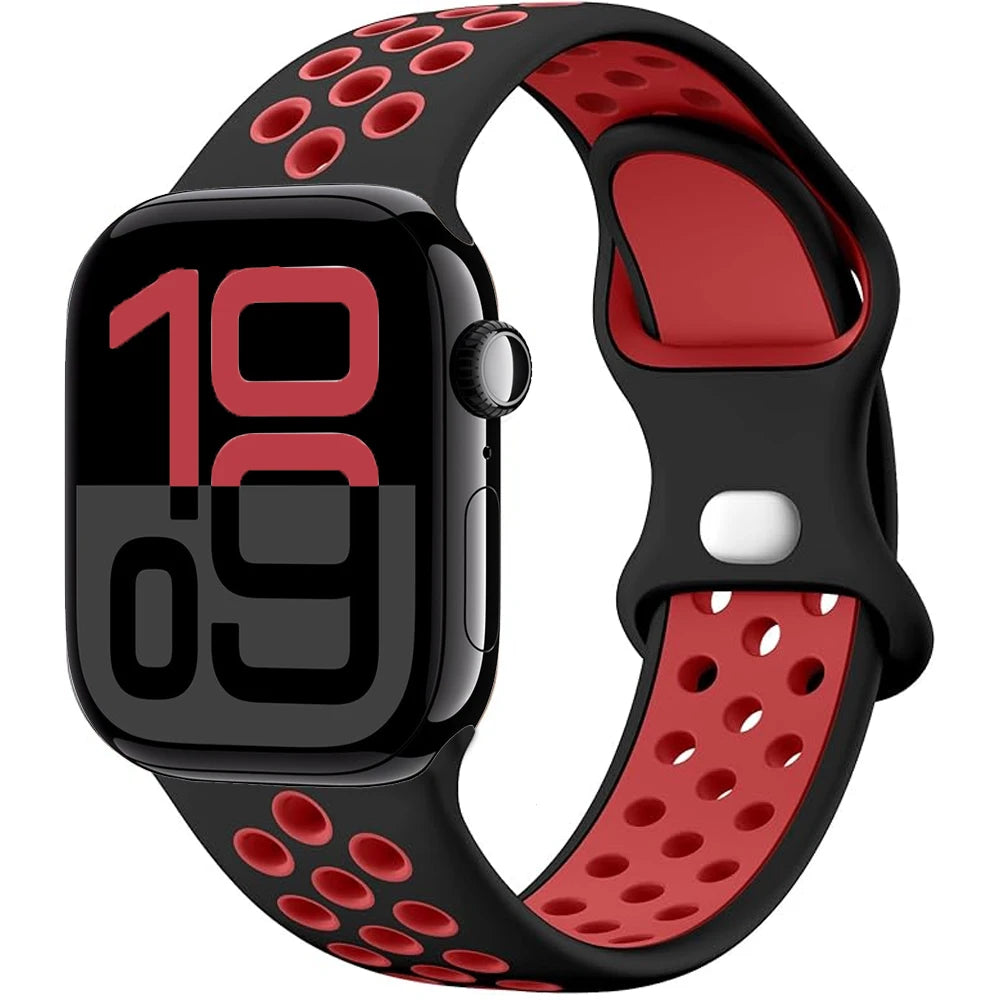 Apple Watch Silicone Strap (40–49mm, All Series)