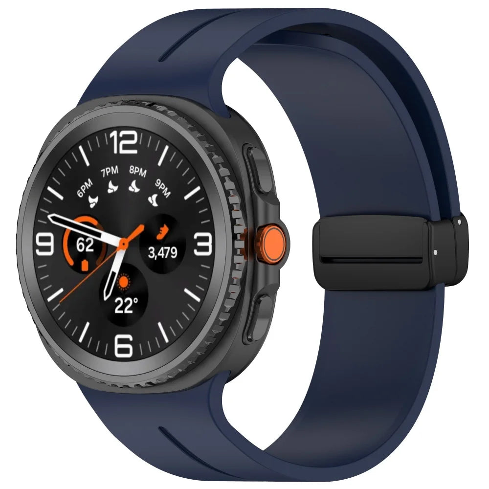 Samsung Galaxy Watch 8 Magnetic Silicone Sport Band (40–44mm, Classic 46mm)