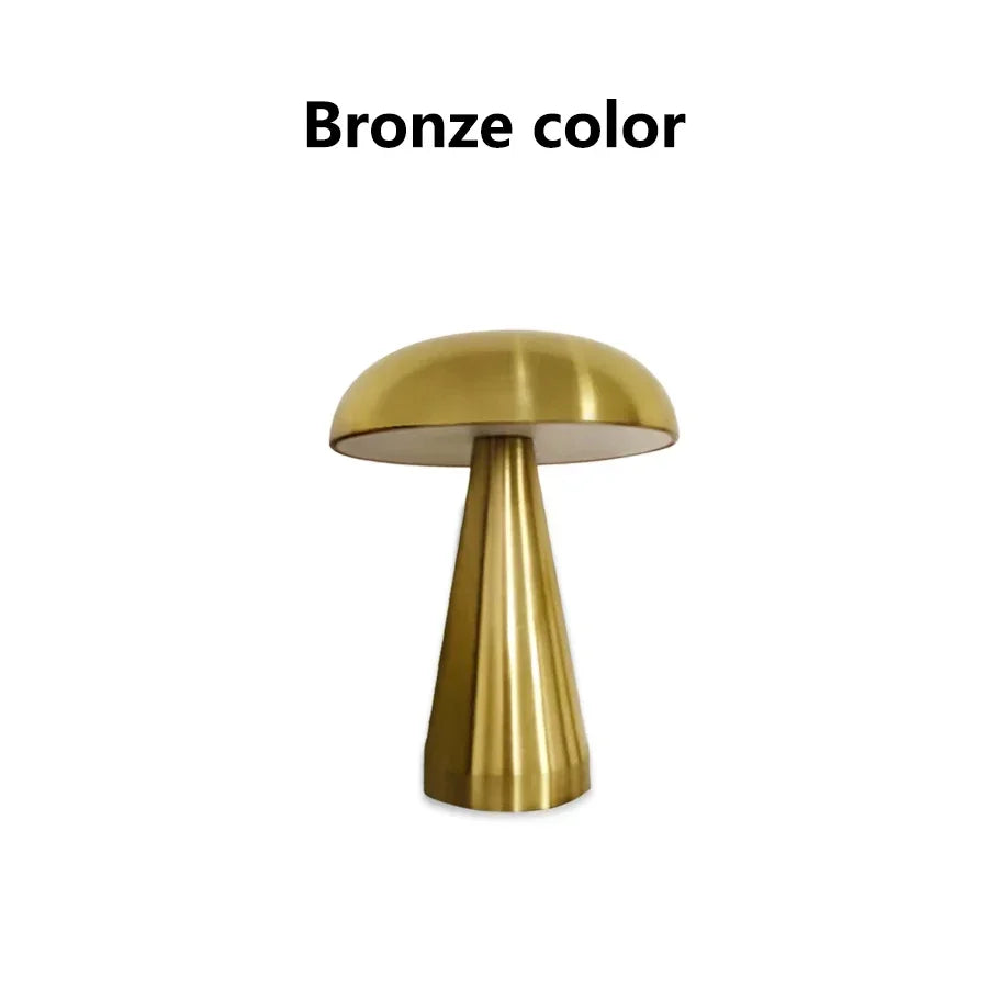 Retro LED Touch Table Lamp – 3 Colors, Rechargeable, Bedside & Outdoor Light